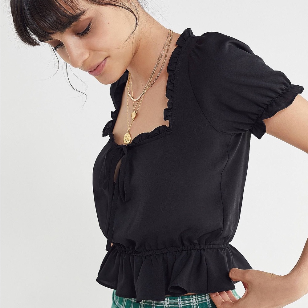 Urban Outfitters Black Crop Top